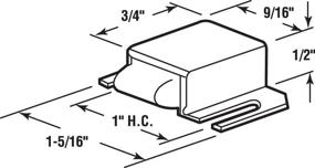 img 1 attached to 🚿 Essential Prime-Line Products M 6015 Shower Door Catch: Steel Tip for Secure and Reliable Closure, Stainless Steel Construction