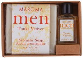 img 1 attached to 💼 Indulge in Luxury: Maroma Tonka Vetiver Men Gift Set, 1 EA