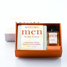 img 4 attached to 💼 Indulge in Luxury: Maroma Tonka Vetiver Men Gift Set, 1 EA
