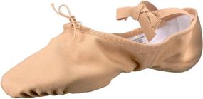 img 4 attached to Bloch Dance Canvas Ballet Slipper Shoes for Men - Athletic Footwear