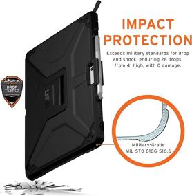 img 2 attached to 📱 UAG Black Metropolis SE Rugged Military Drop Tested Cover for Microsoft Surface Pro 7 Plus, Pro 7, Pro 6, Pro 5th Gen (2017) (LTE), Pro 4