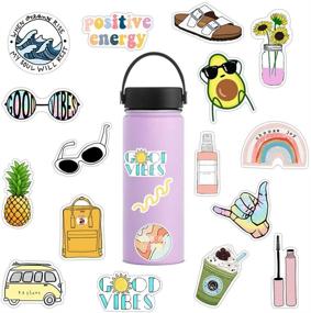 img 3 attached to 🎉 YKHENGTU 50-Pack Cute Vsco Vinyl Aesthetic Stickers: Waterproof Laptop, Skateboard, and Water Bottle Accessories for Teens, Kids, and Girls