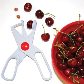 img 1 attached to 🍒 Enhanced Norpro Cherry and Olive Corer - 8in/20cm, in a Sleek White Shade