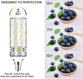 img 1 attached to 💡 Brilliant 1500LM Equivalent Candelabra Chandelier - Non Dimmable, Ideal for Elegant Lighting