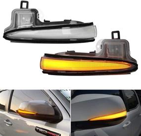 img 4 attached to 🚘 Enhance Safety and Style: SUPAREE LED Side Mirror Turn Signal Lights for Toyota Tacoma, RAV4, Highlander, Alphard, Lexus - Clear Lens, Sequential Dynamic Indicator Strip (2016-2020, 2019-2021)