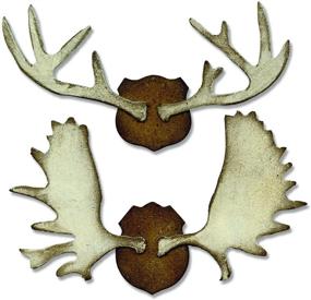 img 1 attached to 🏆 Sizzix Bigz Tim Holtz Trophy Antlers Die - 5.5x6 Dimensions