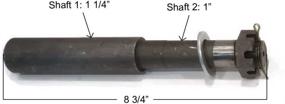 img 3 attached to 🔧 The ROP Shop (4) Trailer AXLE KIT Assemblies: 4 on 4" Bolt Idler Hub & 1" Round BT8 Spindle