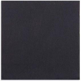 img 3 attached to Luxenap 15.75 Inch Dinner Napkins, Box of 50 - 2-Ply Disposable Linen Feel Napkins, Soft, Absorbent, Black Paper Folded Napkins, Square Shape – Ideal for Lunch, Dinner, or Everyday Use in Restaurants