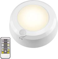 🚿 luxsway battery operated overhead shower light with motion - wireless ceiling light for shower, 80ft rf remote controller, cool/warm white battery ceiling light for indoor timer off, 300lumen логотип