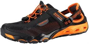 img 4 attached to Hiking Breathable Trekking Sneakers 1605 Men's Shoes in Athletic