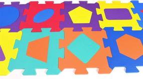 img 2 attached to 🧩 Rubber Interlocking Puzzle Playmat for Shapes