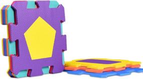 img 4 attached to 🧩 Rubber Interlocking Puzzle Playmat for Shapes