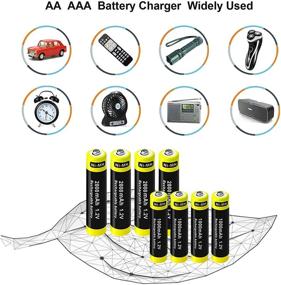 img 1 attached to High-Efficiency 8-Bay AA/AAA Battery Charger for Rechargeable Ni-MH/Ni-CD AA Batteries - Quick Charge, Independent Slot Design