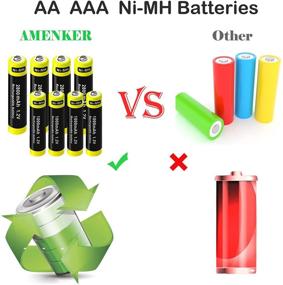 img 2 attached to High-Efficiency 8-Bay AA/AAA Battery Charger for Rechargeable Ni-MH/Ni-CD AA Batteries - Quick Charge, Independent Slot Design