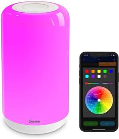 img 4 attached to 🎶 Govee Table Lamp: Smart Alexa & Google Assistant Compatible RGBWW Lamp with Music and Scene Modes - Perfect Gift Set for Bedrooms and Living Rooms