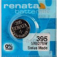 ⌚ renata batteries 395 button cell watch battery, 5 pcs: reliable power for your timepieces logo