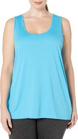 img 4 attached to 🏋️ PLUS SIZE Cooldri Performance Scoopneck Tank Top for Women by JUST MY SIZE: Boost Your Performance!