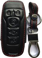 🔑 rpkey leather key fob cover case protector for ford mustang (5 button) - 2015 2016 m3n-a2c31243300 logo