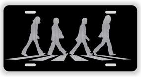 img 1 attached to Походный виниловый диск Abbey Road Crosswalk: Продукция Vincit Veritas, иконическая меморабилия с лазерной гравировкой алюминиевого номерного знака - LP007