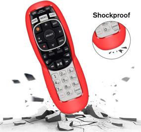 img 1 attached to 📱 Protective Silicone Case for DirecTV RC73 Remote Control - 2 Pack | Shock Proof Skin Sleeve Replacement | Compatible with RC70, RC70H, RC71, RC71H, RC72, RC73B-Red, Blue