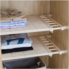 img 4 attached to 🗄️ Maximize Storage Space with APSOONSELL Adjustable Shelf Closet Storage Rack Organizer