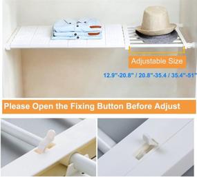 img 2 attached to 🗄️ Maximize Storage Space with APSOONSELL Adjustable Shelf Closet Storage Rack Organizer