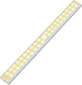 img 4 attached to 🔦 Efficient Rechargeable LED Closet Lights with Motion Sensor – Perfect for Check Room, Pantry, Wardrobe, Stairs and Bedroom (Warm Light)