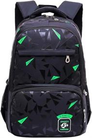 img 4 attached to 🎒 Top-rated Fanci Geomatric Triangle Waterproof Elementary Backpacks for Durability and Style