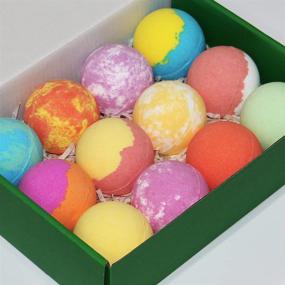 img 2 attached to 🎁 Handmade 12-Piece Gift Set: Bath Bombs for Kids with Surprise Toys Inside - Safe & Fun Bubble Bath Fizzies for Boys and Girls - Vegan Spa Fizz Balls Kit with Essential Oils