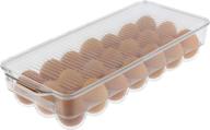 🥚 cuisinart egg holder: space-saving refrigerator organizer for 21 eggs - clear, stackable, bpa-free - with lid and handle - 14.5 x 6.25 x 3 inches логотип