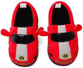 img 3 attached to Toddler Slippers Anti Slip Yellow02 Numeric_9 Boys' Shoes