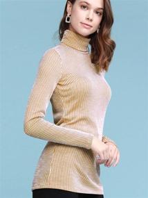 img 3 attached to WT2277 Womens Classic Fit Long Sleeve Turtleneck Sports & Fitness