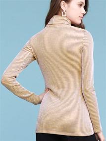 img 2 attached to WT2277 Womens Classic Fit Long Sleeve Turtleneck Sports & Fitness