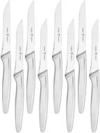 🔪 henckels 8-piece steak knife set, stainless steel, silver - enhanced seo logo