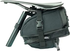 img 3 attached to Sadora Expedition Bicycle Saddle Bag - Ultimate Storage Solution with Waterproof Cover and Reflective Seat, Phone Slot, Light Mount, and Silent Zipper Pulls