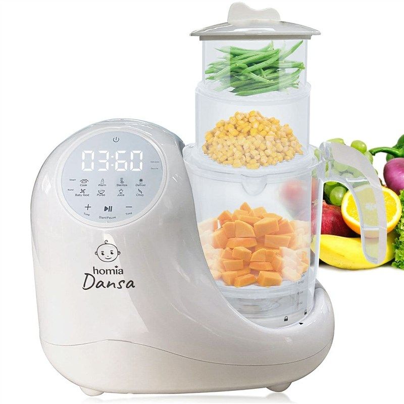 All-in-One Puree Blender Steamer Grinder Baby Food Mills Machine Auto  Cooking Grinding BPA Free