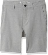 rvca balance hybrid short for boys in classic black - enhanced seo logo