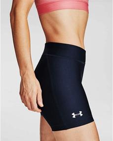 img 2 attached to 🩳 Stay Cool and Comfy with Under Armour Women's HeatGear Middy Shorts