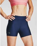 🩳 stay cool and comfy with under armour women's heatgear middy shorts logo