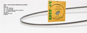 img 1 attached to 🪚 High-Performance Timber Wolf Bandsaw Blade - 3/16" x 93-1/2", 10 Teeth Per Inch (TPI)