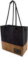 👜 13.5x7x13.5 washable kraft tote bag - designer grocery bag for eco friendly shopping logo
