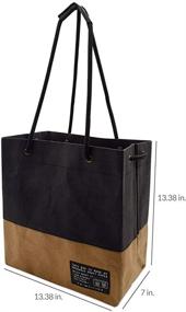 img 2 attached to Сумка Washable Kraft размером 13,5x7x13,5 дюйма - дизайнерская сумка для покупок в стиле "эко