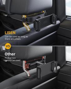 img 2 attached to LISEN Headrest Compatible Smartphones 4 33In 8 66In