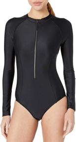 img 2 attached to Speedo Long Sleeve Onepiece X Small Sports & Fitness