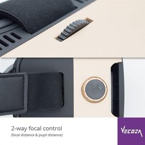 img 3 attached to 👓 VECOZA 3D VR очки для мобильных игр и видео и фильмов - Виртуальная реальность гарнитура с Bluetooth-пультом для iPhone/Android (белые) - Совместима с iPhone, Samsung, LC и другими (3.5-6 дюймов)