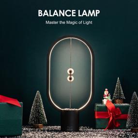 img 3 attached to 🌟 JACKYLED Balance Lamp - Rechargeable LED Touch Control Desk Lamp, Dimmable Warm Eye-Care Light, Creative Home Decor & Unique Housewarming Gift (Black)