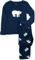 👶 leveret kids & toddler pajamas boys girls 2 piece pjs set | cotton top & fleece pants sleepwear (2-14 years) logo