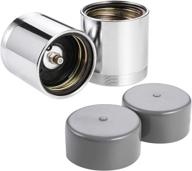 🚤 czc auto 1.98 inch wheel bearing buddy: trailer boat bearing protectors with protective bras, chromed (pair) логотип