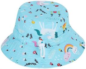 img 3 attached to ESTAMICO Girls Bucket Hat: Premium Toddler Boys' Sun Protection Accessories