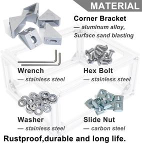 img 2 attached to Aluminium Profile Connecting 🔧 Bracket Set - Pack of 20